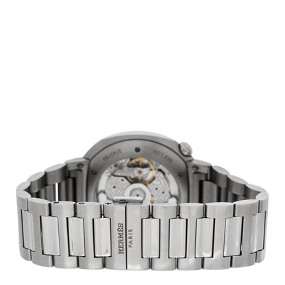 Hermes Stainless Steel Diamond Bezel 36mm Cut Automatic Watch 3 of 5