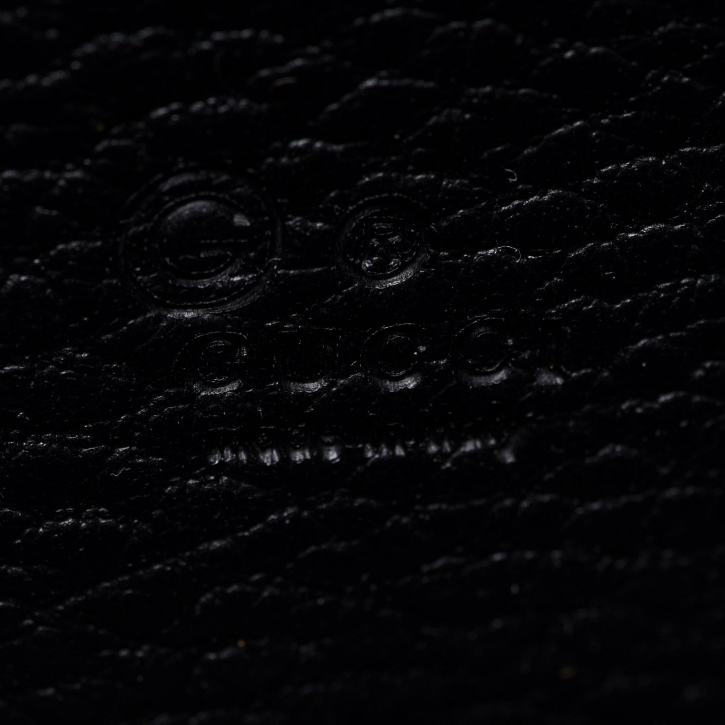 Dollar Calfskin Interlocking G Chain Wallet Black