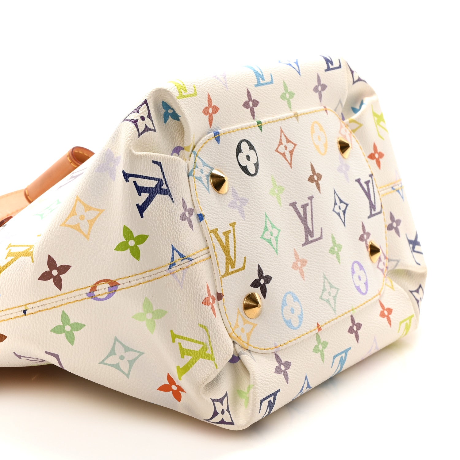 Louis Vuitton Monogram Multicolor Annie MM White 9 of 10