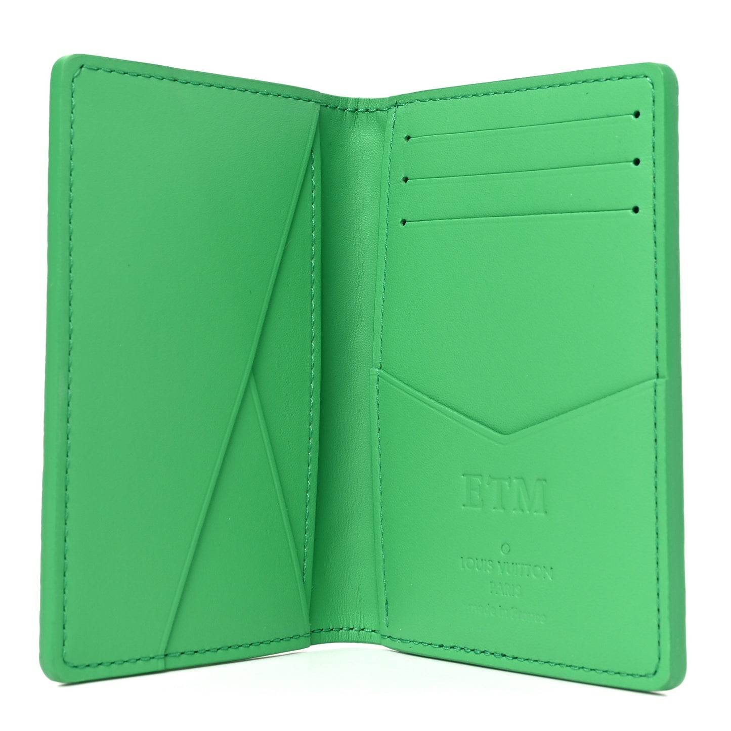 Taurillon Monogram Pocket Organizer Bamboo Green