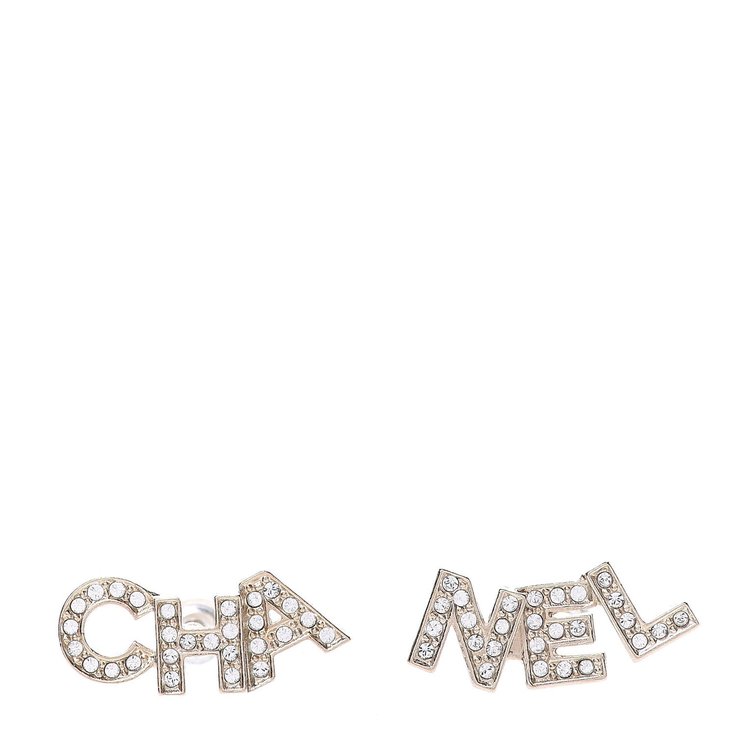 Crystal Pearl Signature Stud Earrings Gold