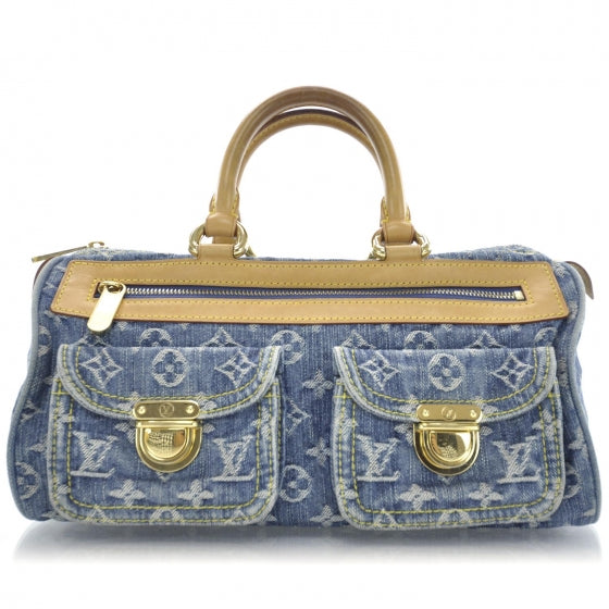 Monogram Denim Neo Speedy Blue