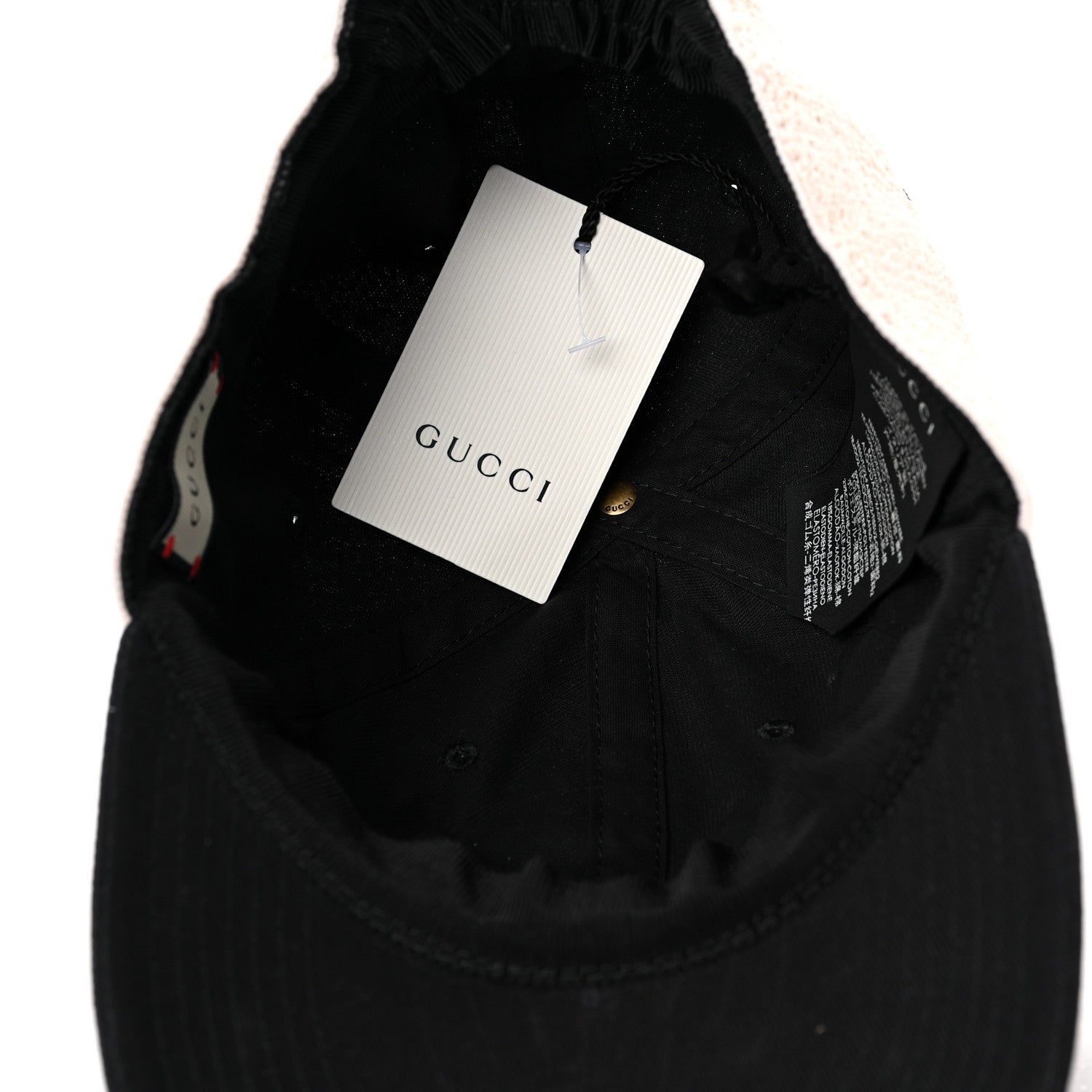 Gucci Gabardine Gucci Headband Baseball Hat S Black 7 of 9