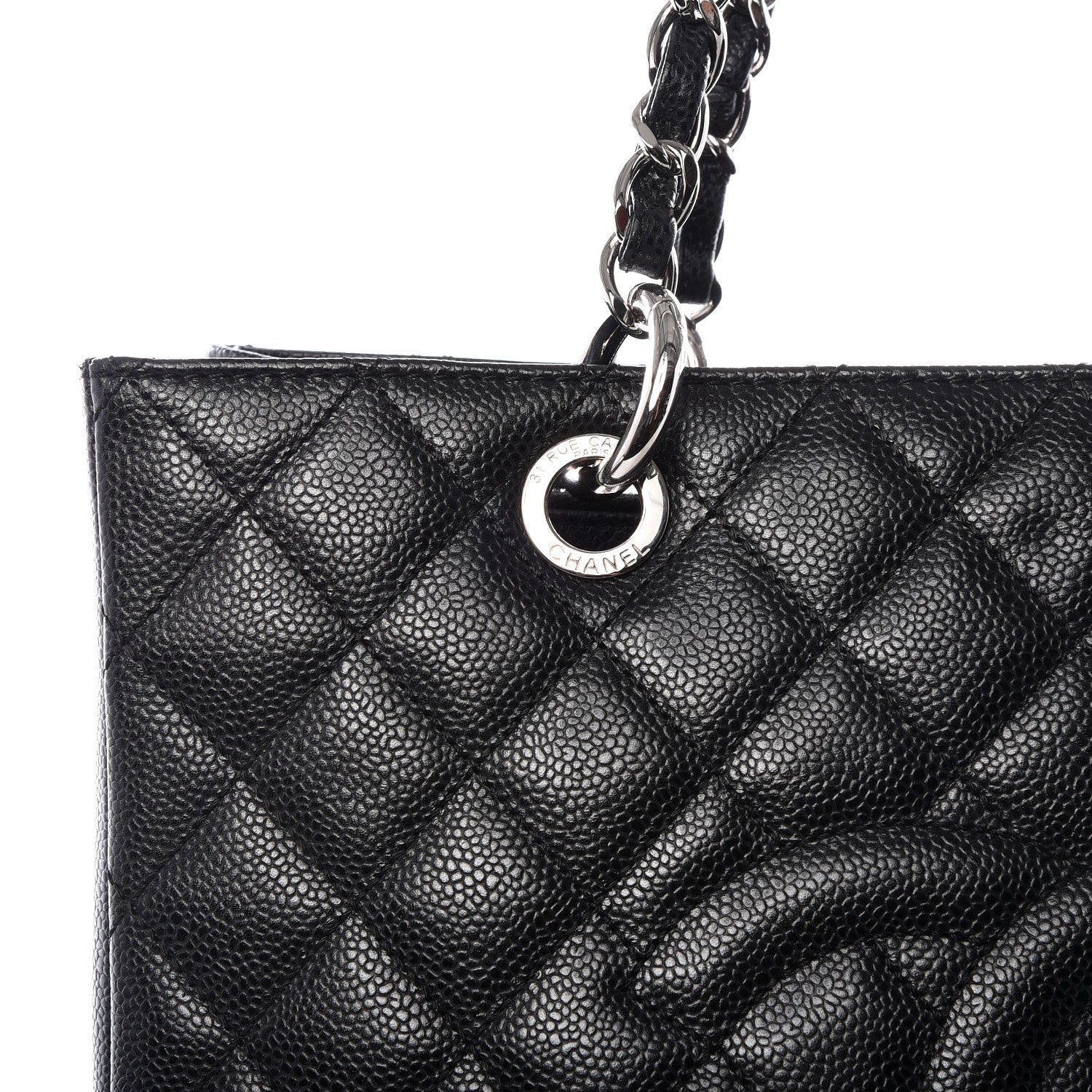 Chanel Caviar Quilted Grand Shopping Tote GST Black 10 of 10