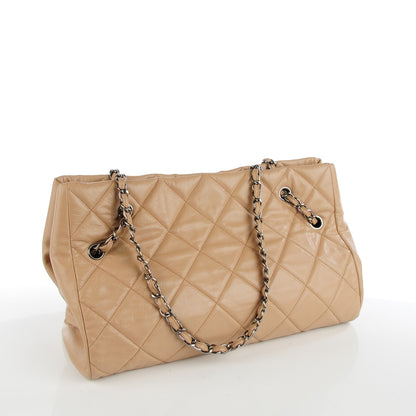 Chanel Soft Caviar Quilted Medium Cells Tote Beige 3 of 7