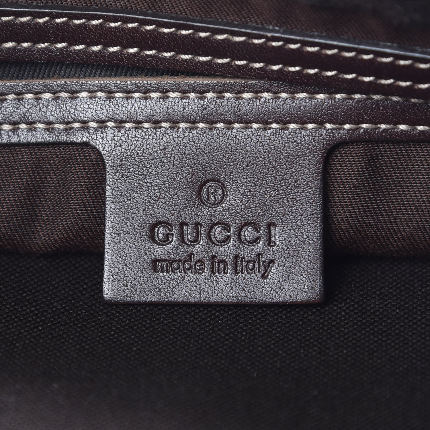 Gucci GG Supreme Monogram Belt Bag Dark Brown 6 of 8