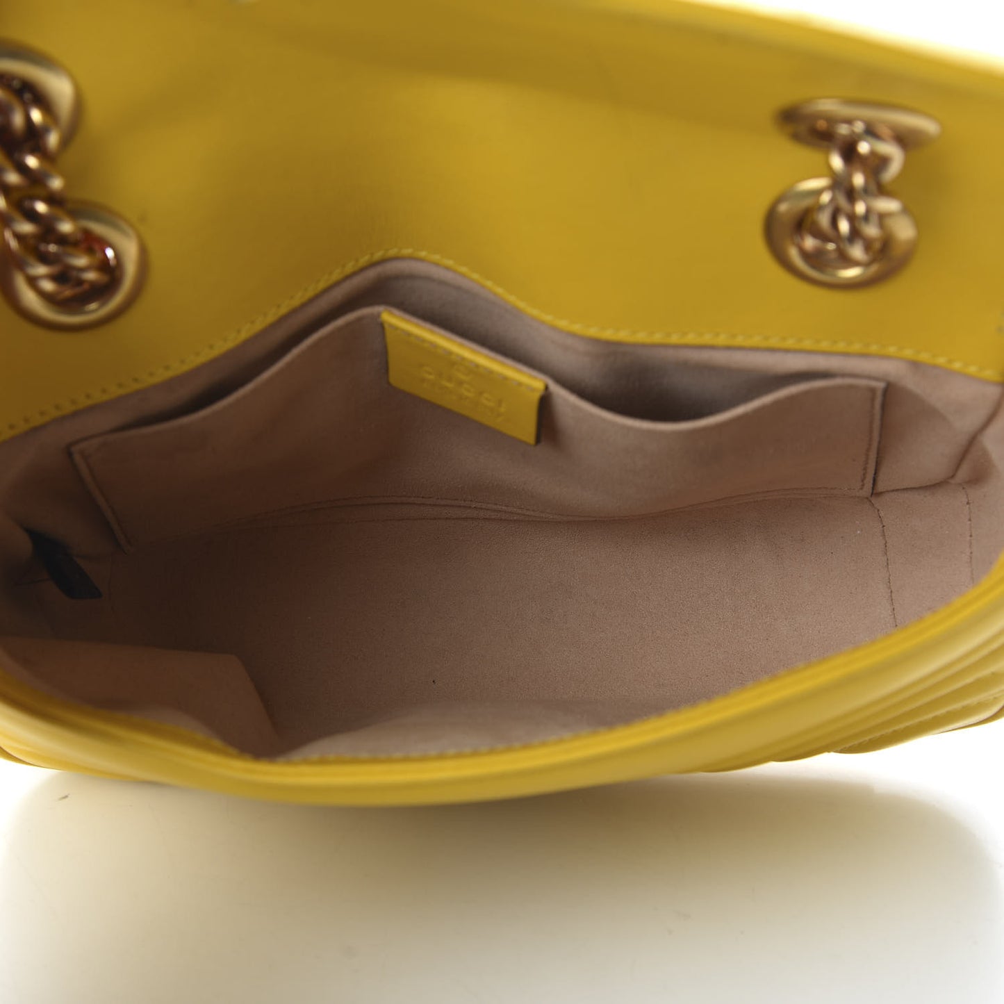 Calfskin Matelasse Mini GG Marmont Shoulder Bag Stone Topaz