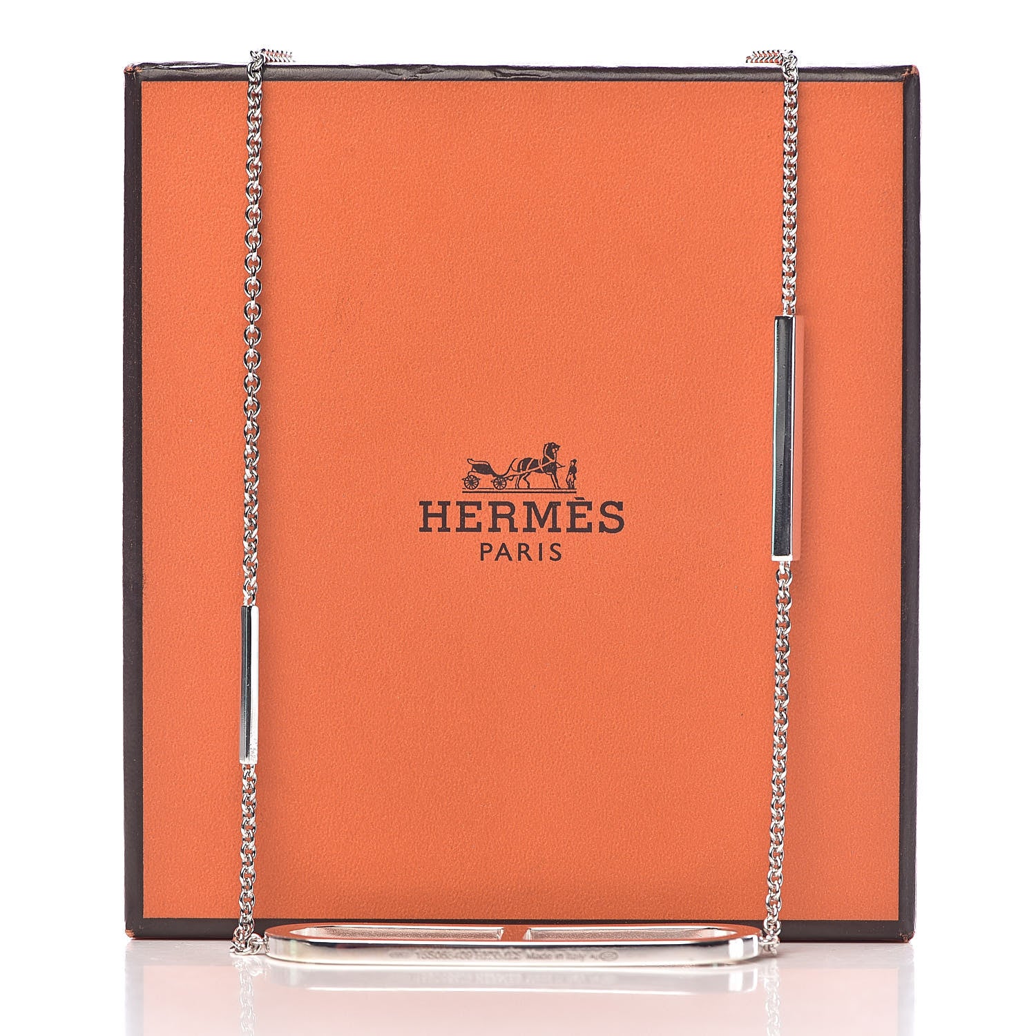 Hermes Sterling Silver Ever Chaine d'Ancre Long Necklace 120 6 of 6