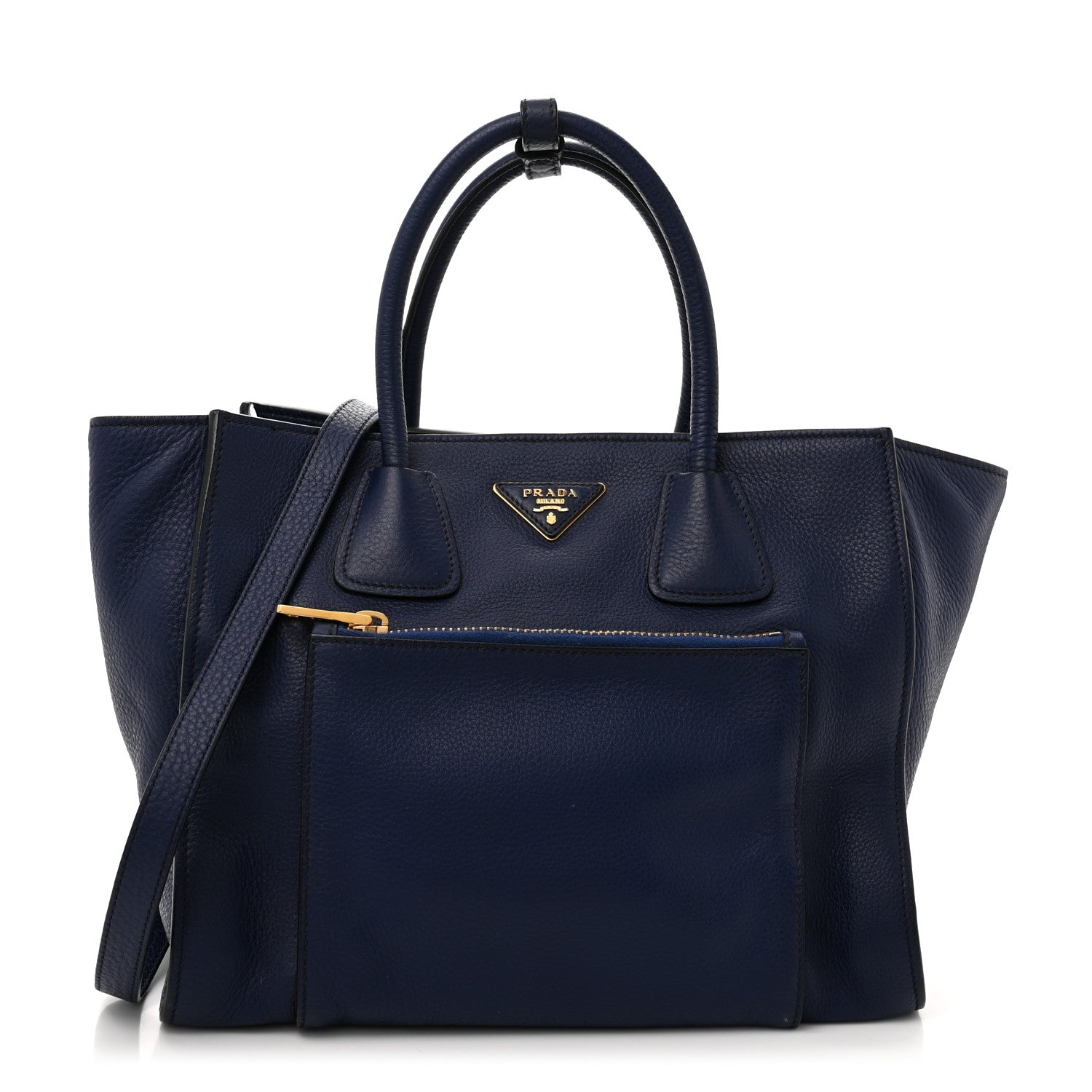 Prada Vitello Daino Shopping Tote Inchiostro 1 of 13