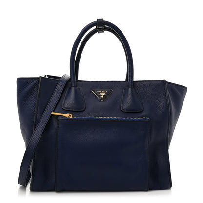 Prada Vitello Daino Shopping Tote Inchiostro 1 of 13