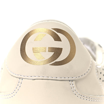 Gucci Calfskin GG Tennis Embossed Perforated Womens Platform 55mm Sneakers 39 Great White 9 of 10