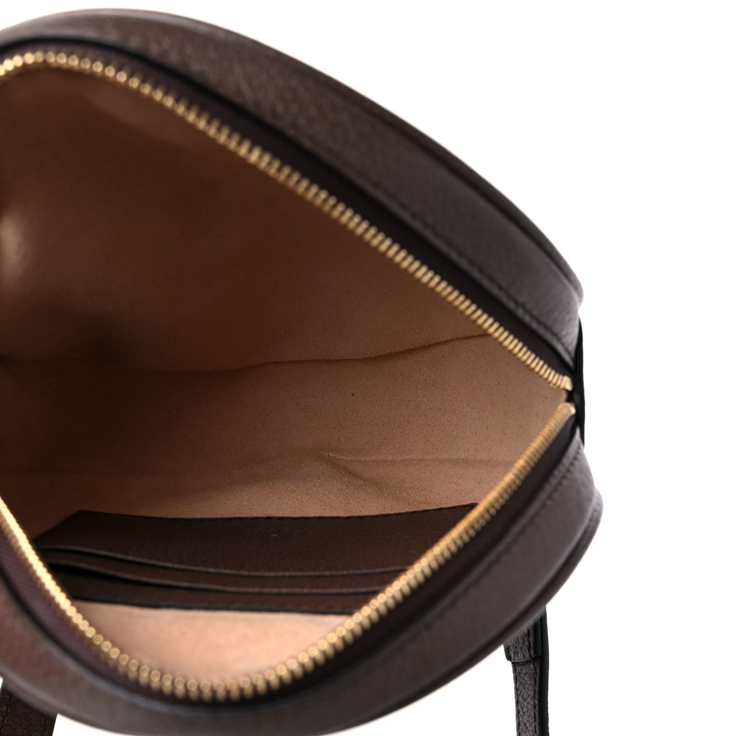 GG Supreme Monogram Web Mini Ophidia Round Backpack Brown