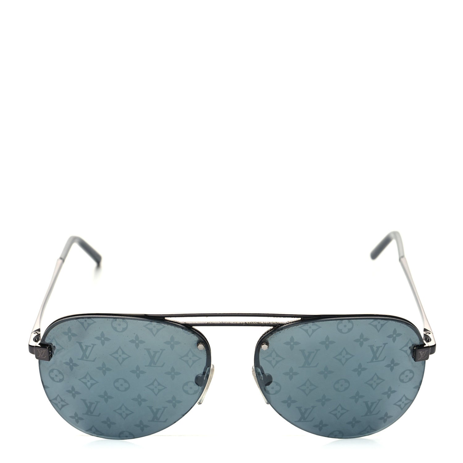 Louis Vuitton Monogram Clockwise Sunglasses Z1019E Dark Gun 2 of 7