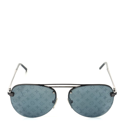 Louis Vuitton Monogram Clockwise Sunglasses Z1019E Dark Gun 2 of 7