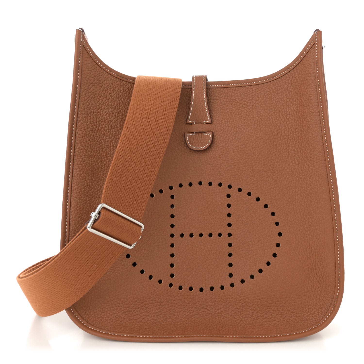 Hermes Taurillon Clemence Evelyne III PM Gold 1 of 11