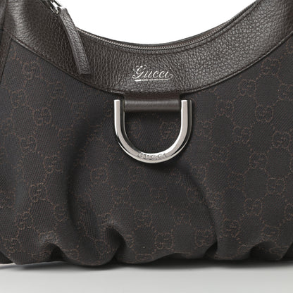 Gucci Monogram D Ring Hobo Dark Brown 8 of 12