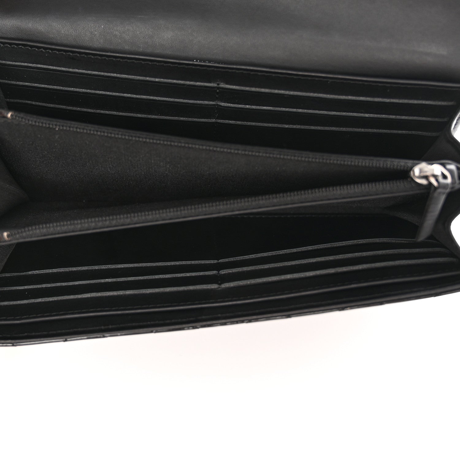 Chanel Patent Quilted Large Brilliant Flap Wallet Black 4 of 9
