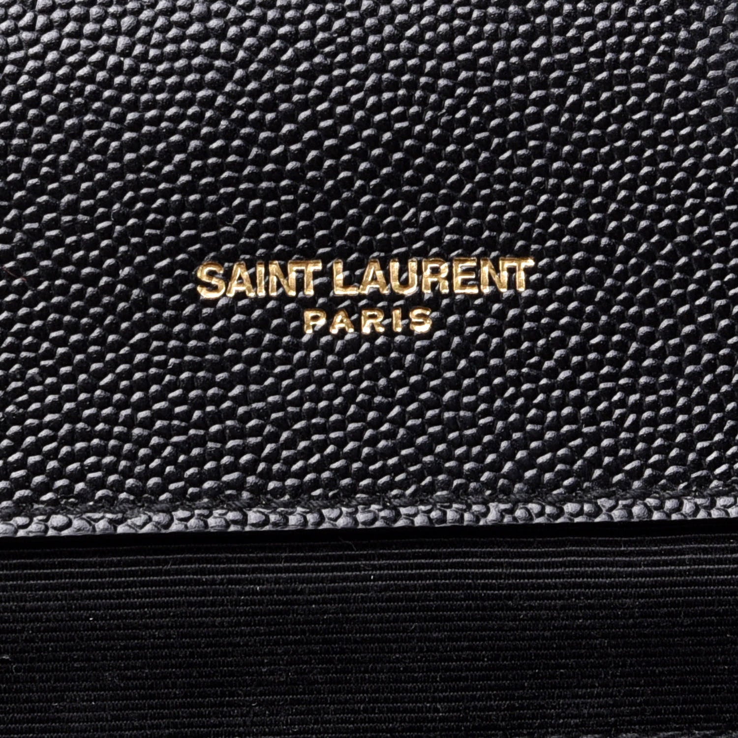 Saint Laurent Grain De Poudre Textured Mixed Matelasse Large Triquilt Monogram Satchel Black 6 of 13