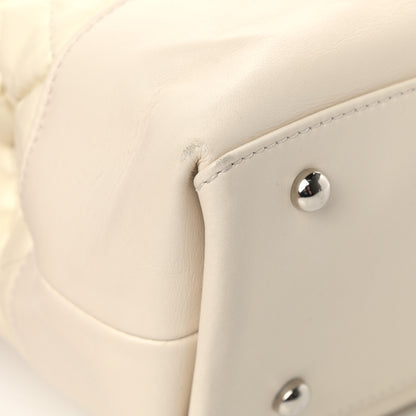 Chanel Aged Calfskin Quilted Be CC Tote Dark White 8 of 15