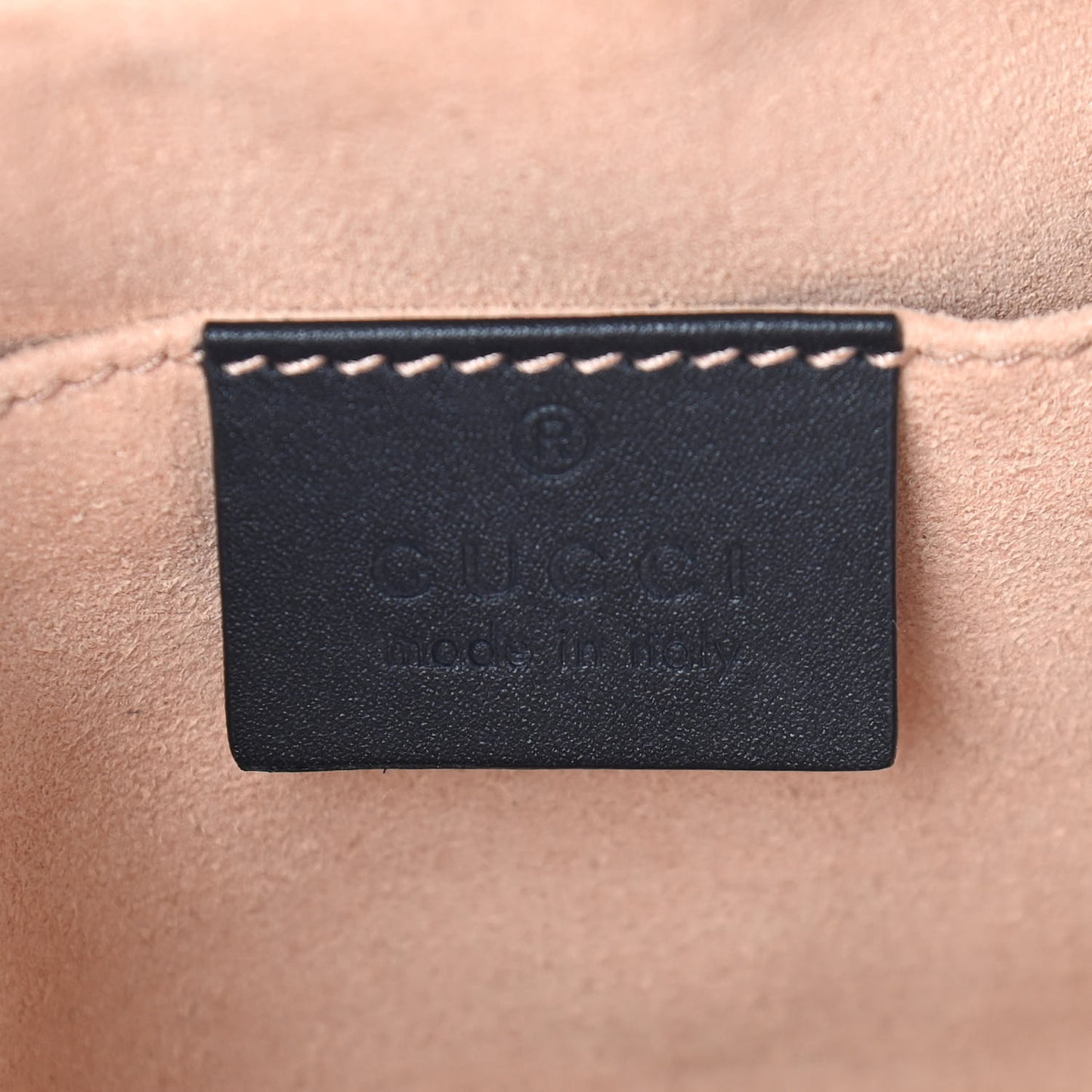 Suede Patent Web Mini Ophidia Shoulder Bag Blue Black