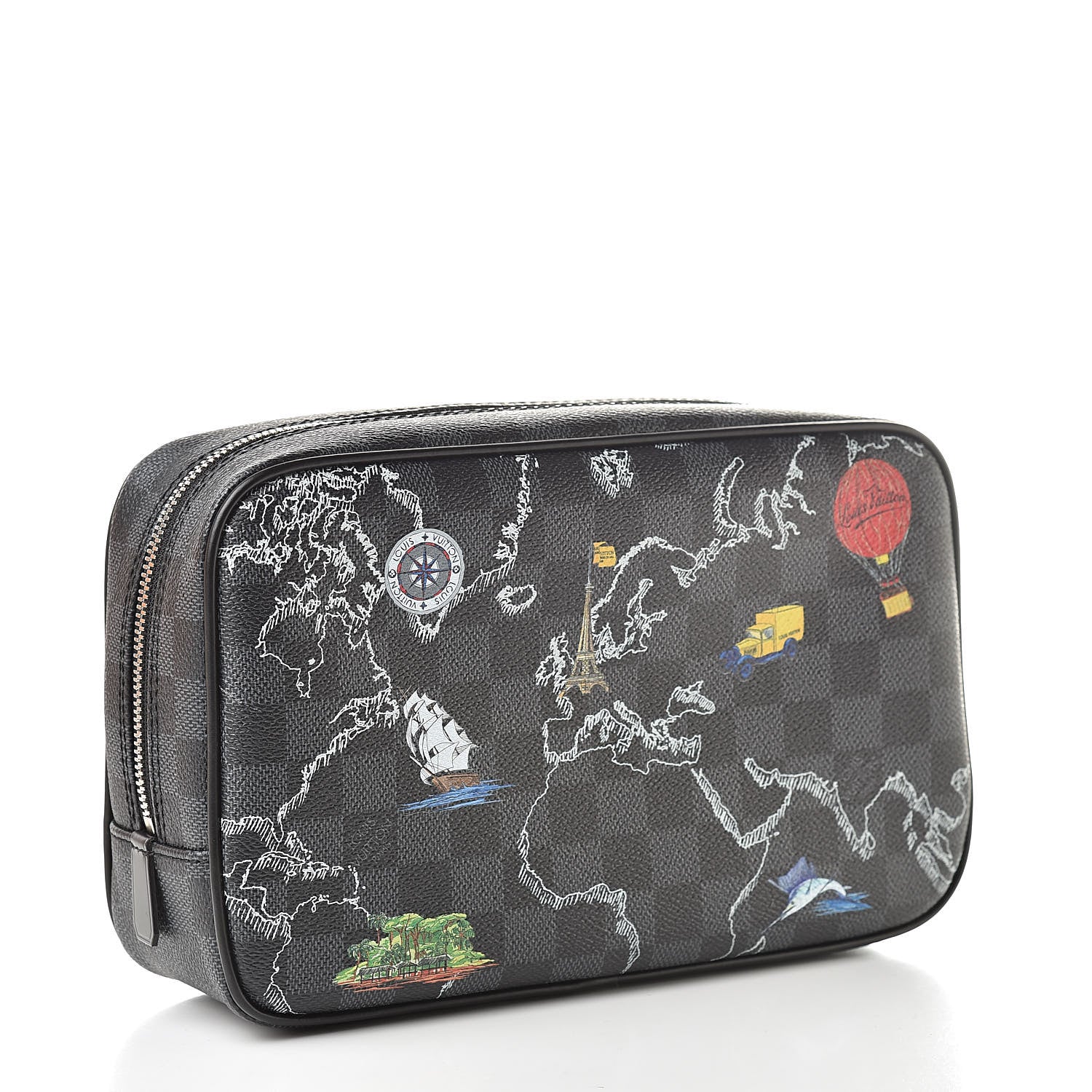 Louis Vuitton Damier Graphite Renaissance Trousse Toilette GM 3 of 8