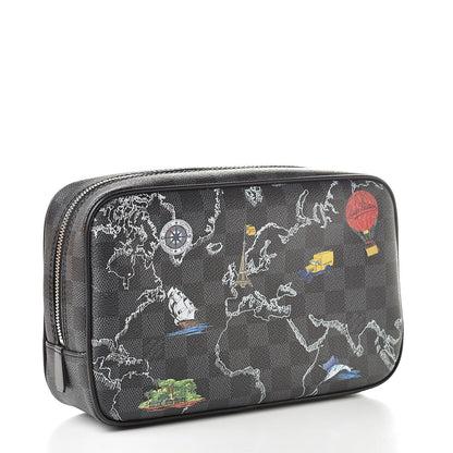 Louis Vuitton Damier Graphite Renaissance Trousse Toilette GM 3 of 8