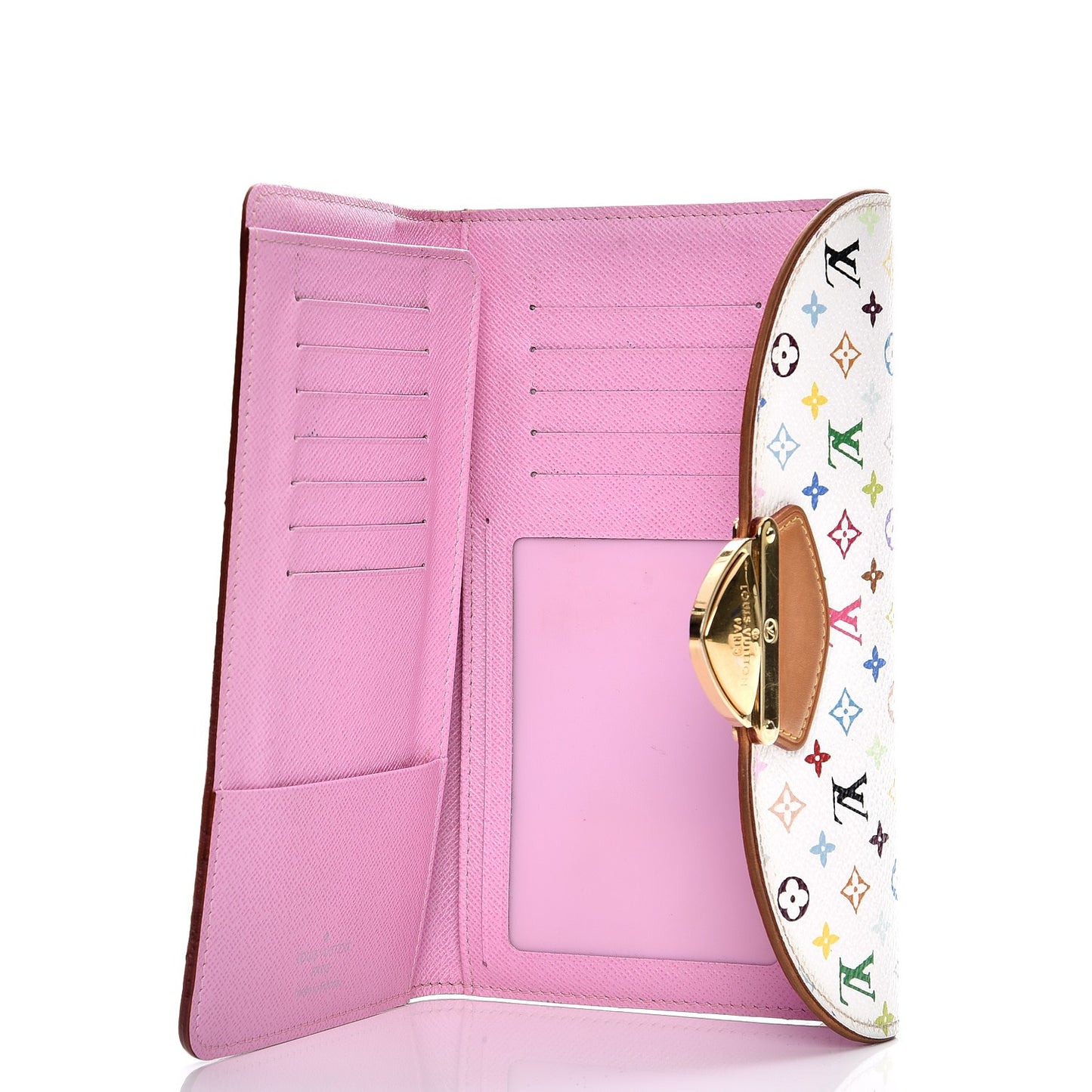 Monogram Multicolor Eugenie Wallet White Litchi