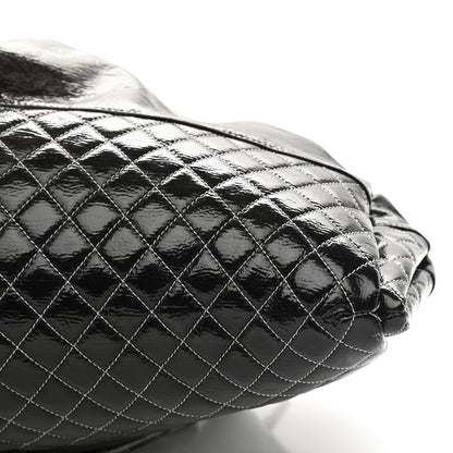 Chanel Vinyl Quilted Melrose Degrade Tote Black 9 of 9