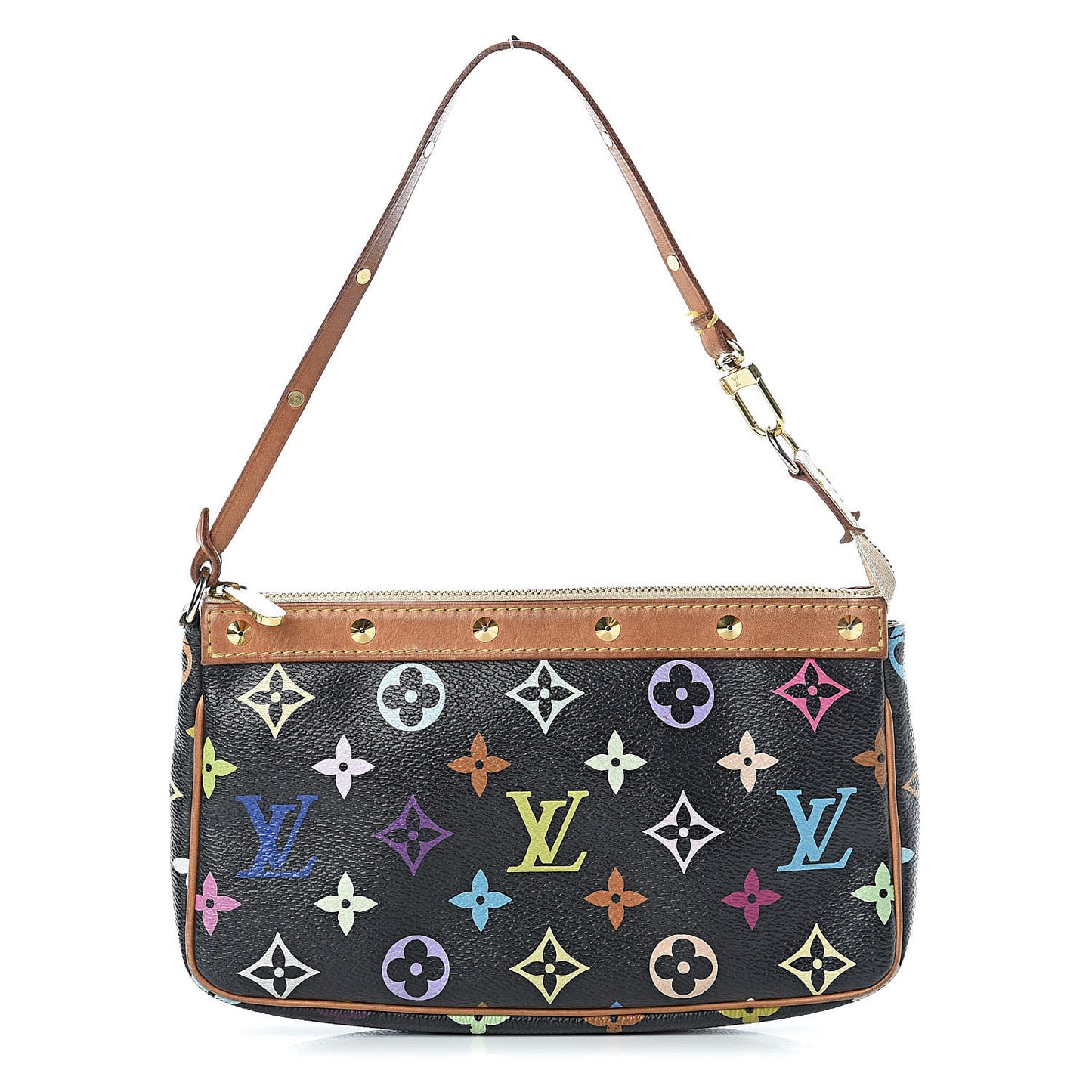 Monogram Multicolor Pochette Accessories Black