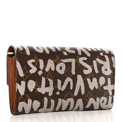 Louis Vuitton Monogram Graffiti Porte-Monnaie Wallet Silver 3 of 6