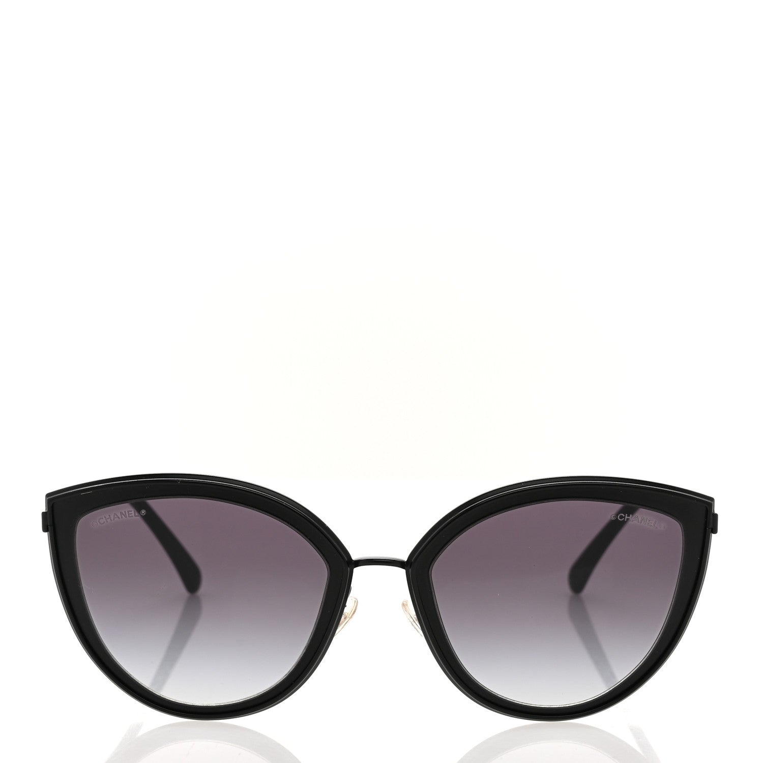 Chanel Cat Eye Sunglasses 4222 Black 2 of 8