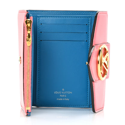 Louis Vuitton Smooth Calfskin LV Pont 9 Compact Wallet Dahlia 5 of 7