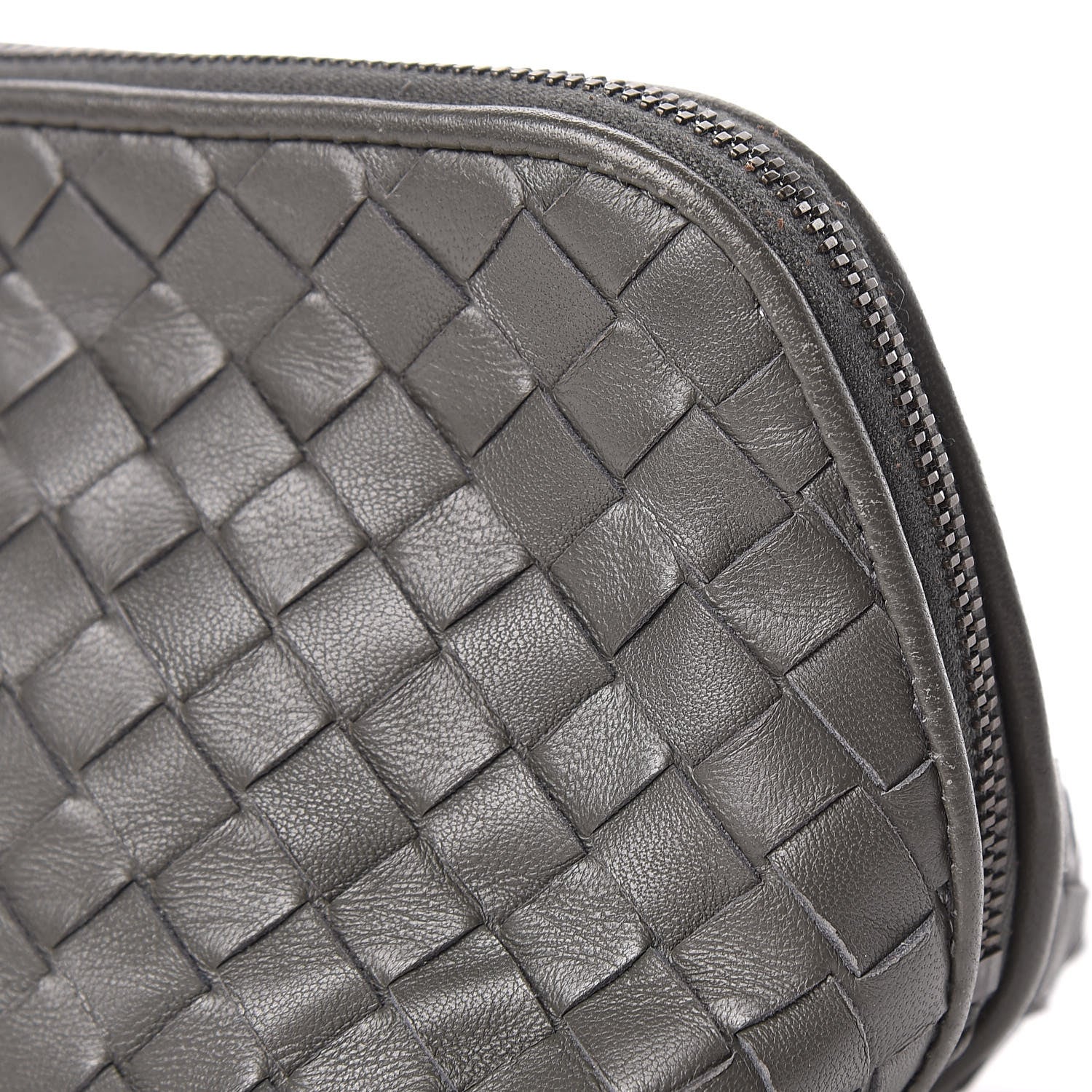 Bottega Veneta Nappa Intrecciato Cosmetic Pouch Grey 16 of 16