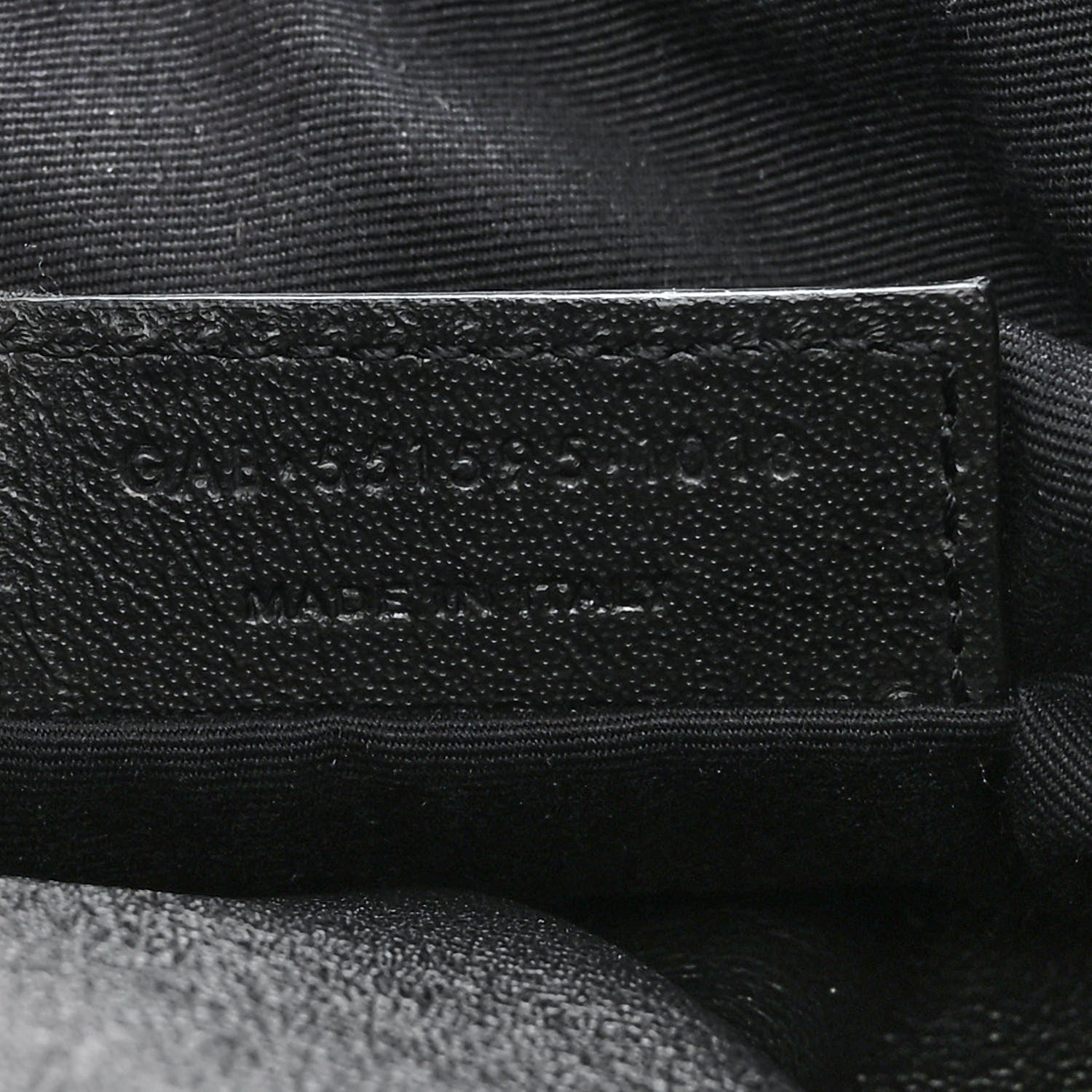 Saint Laurent Linen Canvas Teddy Shopping Bag Black 8 of 11