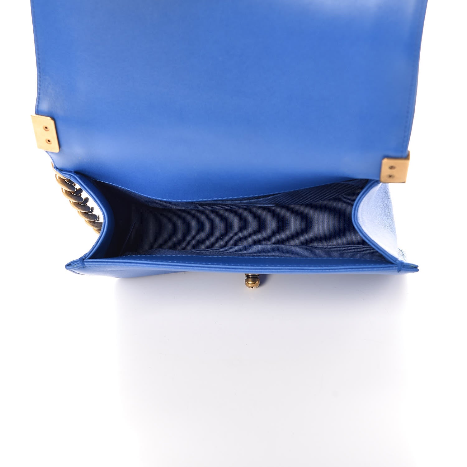 Chanel Lambskin Quilted Small Boy Flap Blue 7 of 10