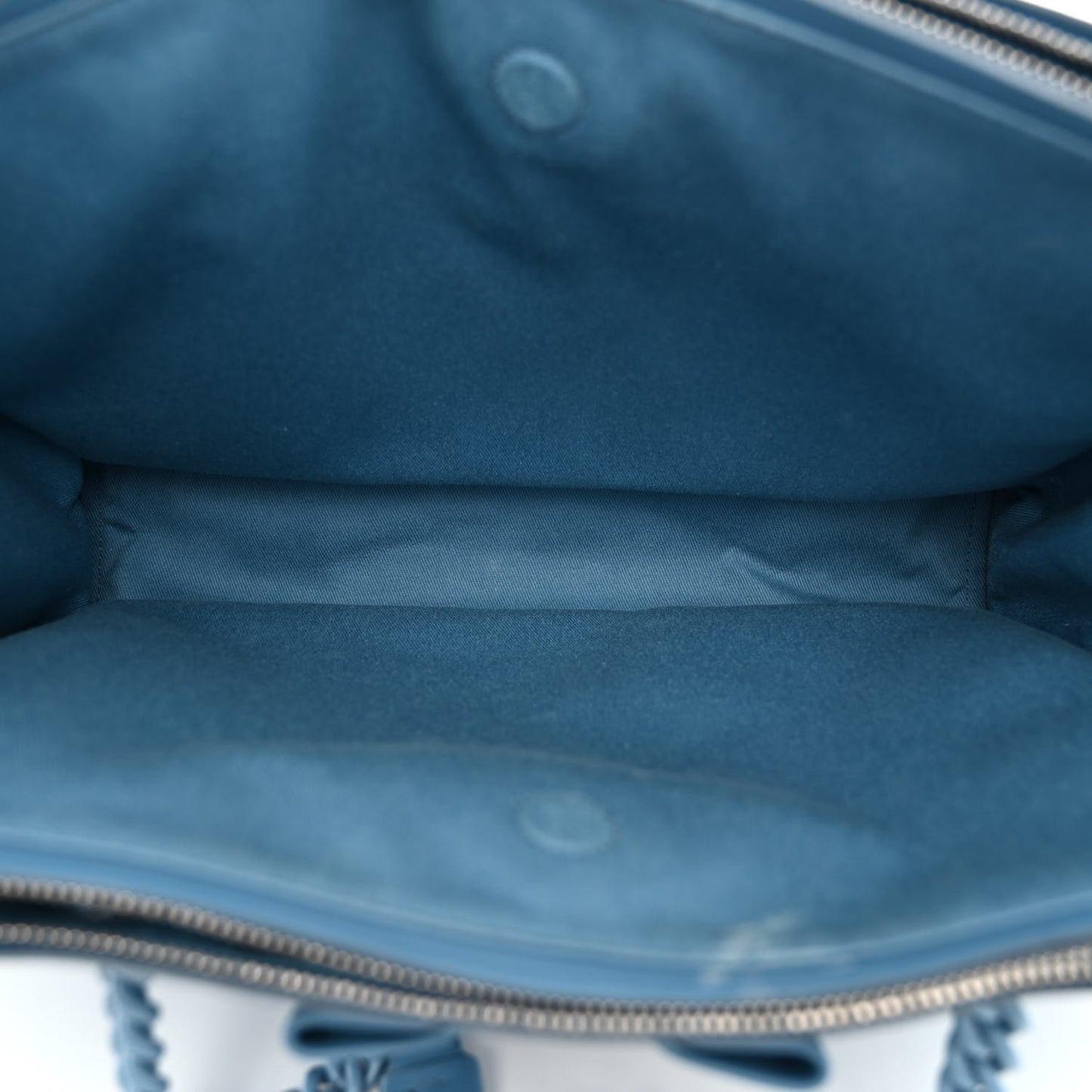 Calfskin Viva Bow Tote Nigella Blue
