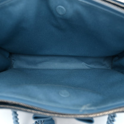 Salvatore Ferragamo Calfskin Viva Bow Tote Nigella Blue 6 of 11