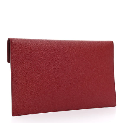 Saint Laurent Grain De Poudre Uptown Pouch Red 3 of 7