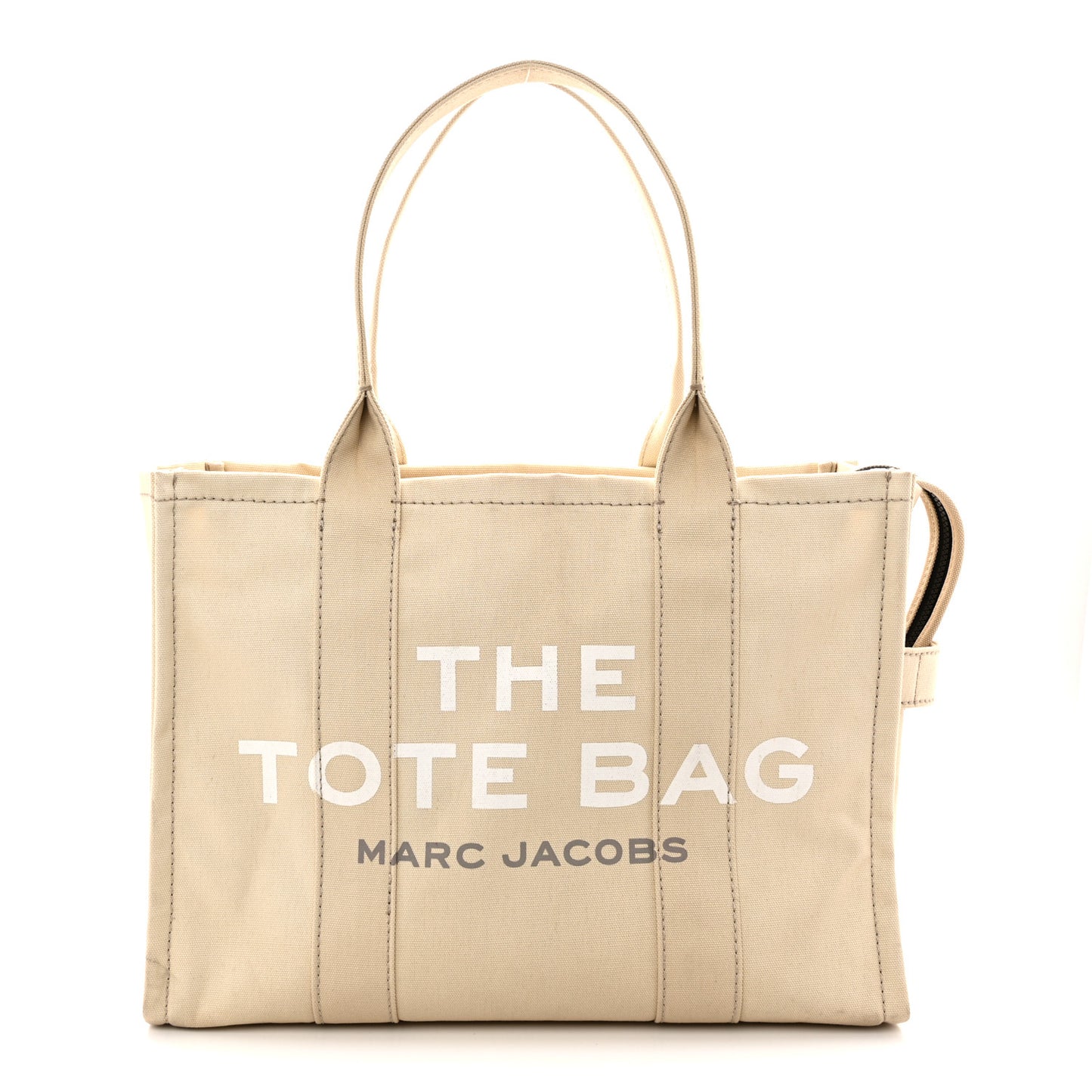 Cotton Canvas Large The Tote Bag Beige
