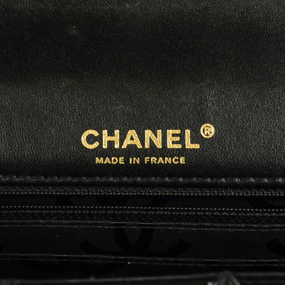 Chanel Glazed Calfskin Quilted Medium Single Flap Black 7 of 8