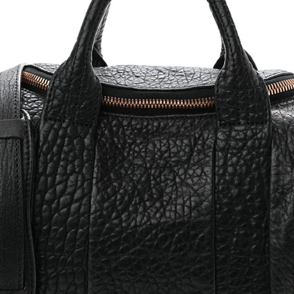 Alexander Wang Pebbled Lambskin Mini Rockie Black Rose Gold Hardware 9 of 12