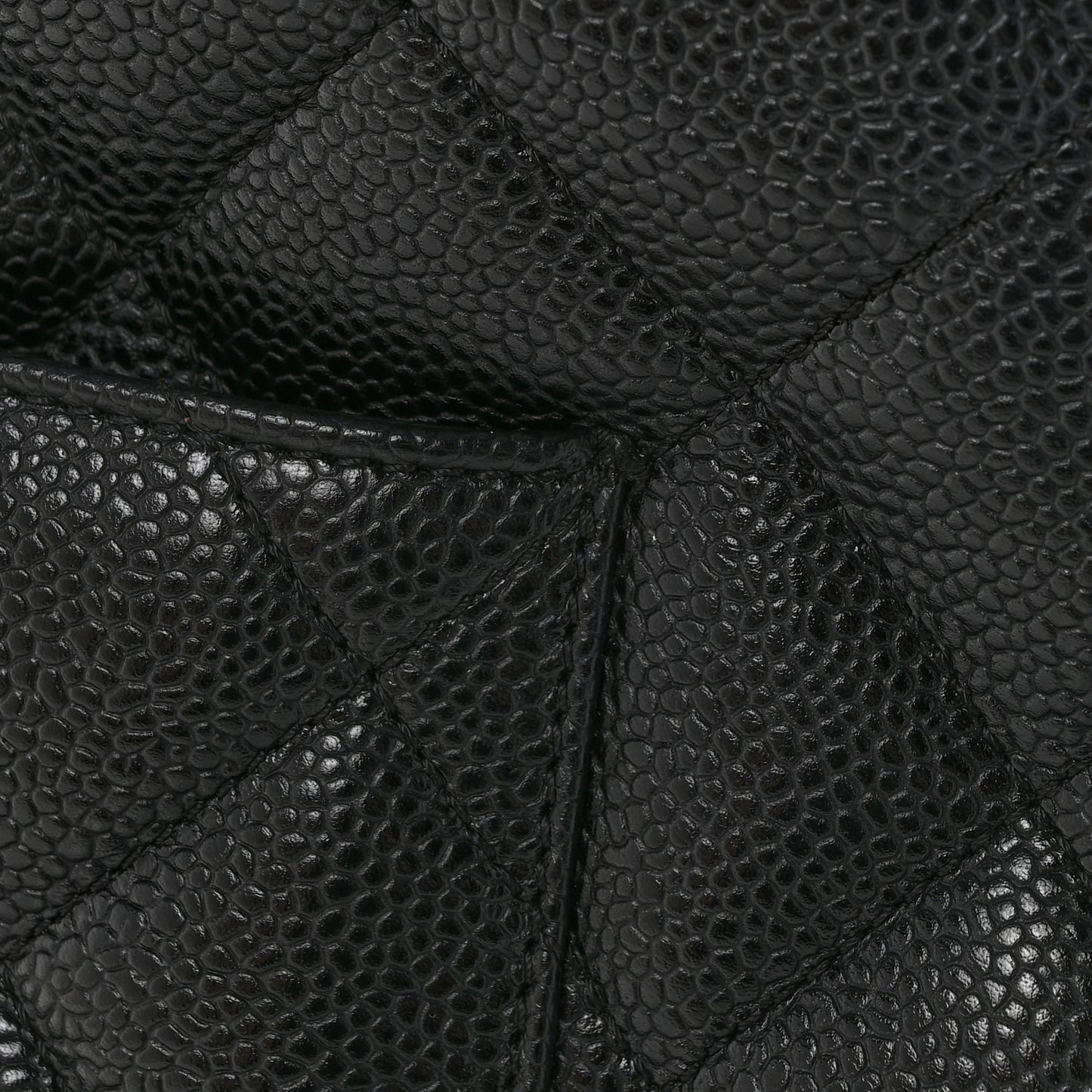 Caviar Quilted Medallion Tote Black