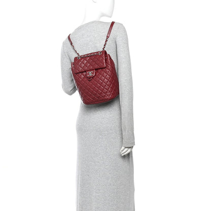 Chanel Lambskin Quilted Small Urban Spirit Backpack Red 2 of 12