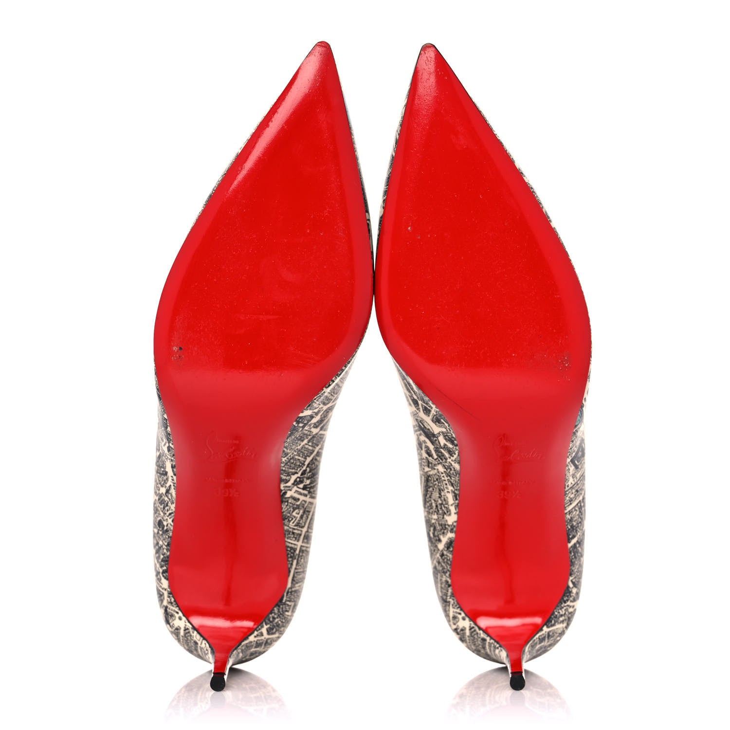 Christian Louboutin Calfskin Plan De Paris Pigalle Follies 100 Pumps 39.5 Multicolor 5 of 10