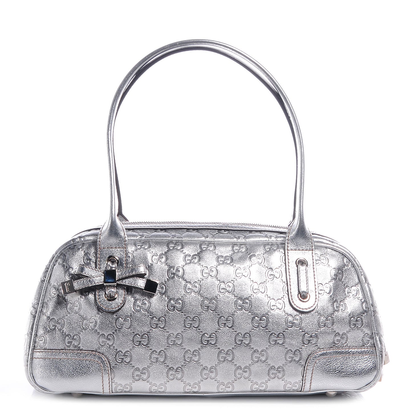 Guccissima Princy Satchel Silver