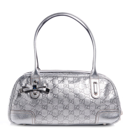 Gucci Guccissima Princy Satchel Silver 1 of 7