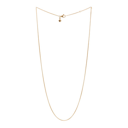 David Yurman 18K Yellow Gold 1mm Box Chain Necklace 3 of 4