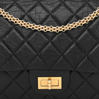 Chanel Aged Calfskin Quilted 50th Anniversary 2.55 Reissue 227 Flap Black 9 of 15
