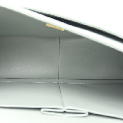 Chanel Caviar Quilted Jumbo Double Flap Light Blue 5 of 10