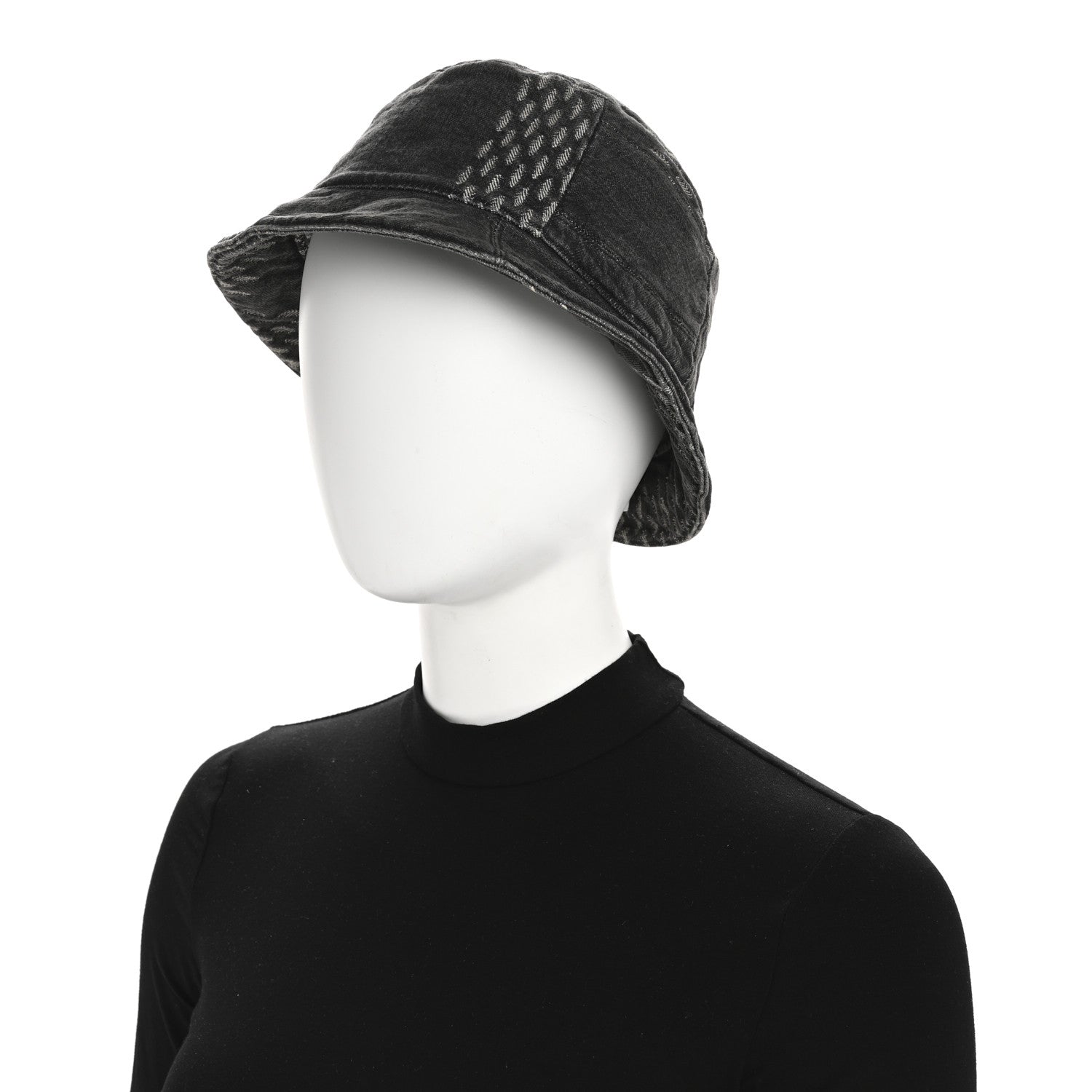 Louis Vuitton x NIGO Monogram Giant Denim Giant Damier Wave Sun Hat 60 Gray 2 of 11